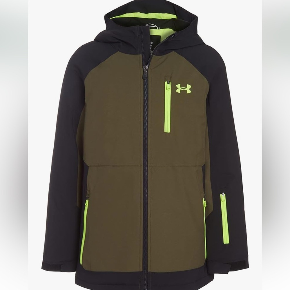 NWT Under Armour Storm Proof Kids Boys Youth Ski Jacket Coat Size M 10 12